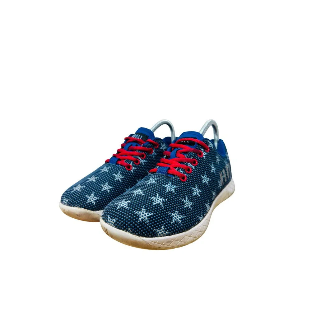NOBULL Blue Star-Pattern Sneakers with Red Laces - Picture 9 of 15